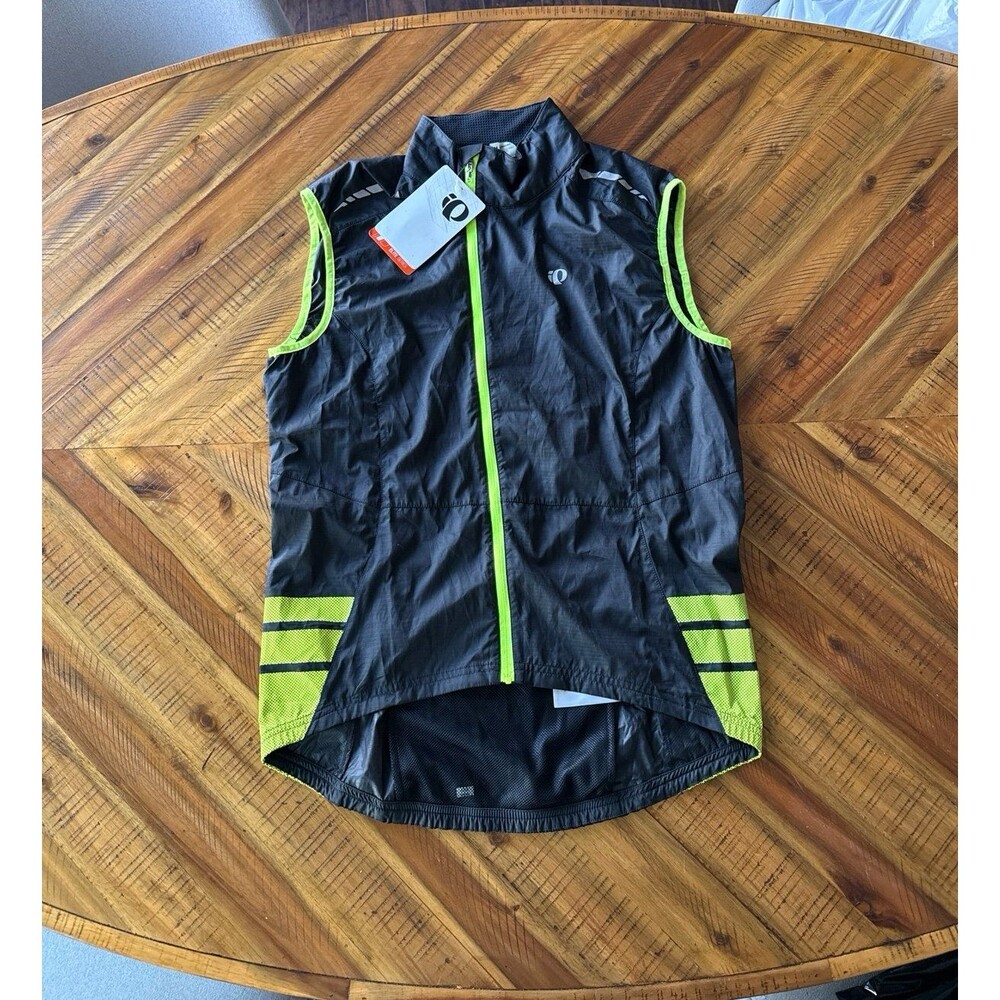 Pearl Izumi Elite Barrier Vest NWT Men’s Medium Black Hi Vis Cycling Wind Vest